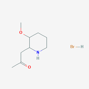 trans-1-(3-Methoxy-2-piperidinyl)-2-propanone hydrobromide - 