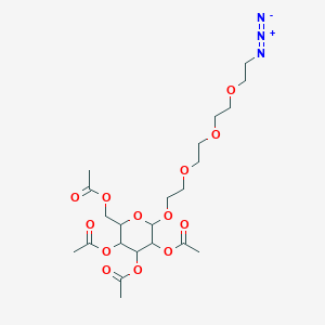 [3,4,5-Triacetyloxy-6-[2-[2-[2-(2-azidoethoxy)ethoxy]ethoxy]ethoxy]oxan-2-yl]methyl acetate - 