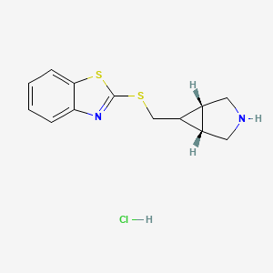 2-[[rel-(1R,5S,6r)-3-azabicyclo[3.1.0]hexan-6-yl]methylsulfanyl]-1,3-benzothiazole;hydrochloride - 