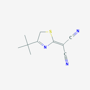 2-(4-(Tert-butyl)thiazol-2(5H)-ylidene)malononitrile - 
