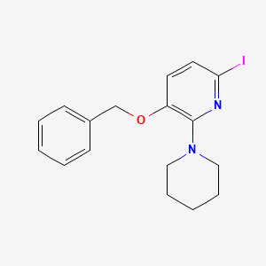 3-Benzyloxy-6-iodo-2-(piperidin-1-yl)-pyridine - 