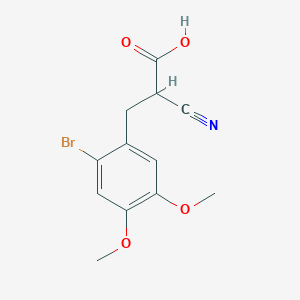 3-(2-Bromo-4,5-dimethoxyphenyl)-2-cyanopropionic acid - 
