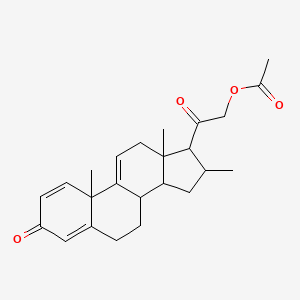 [2-Oxo-2-(10,13,16-trimethyl-3-oxo-6,7,8,12,14,15,16,17-octahydrocyclopenta[a]phenanthren-17-yl)ethyl] acetate - 
