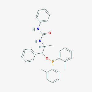 1-[1-Bis(2-methylphenyl)phosphanyloxy-1-phenylpropan-2-yl]-3-phenylurea - 