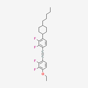 1-((2,3-Difluoro-4-(trans-4-pentylcyclohexyl)phenyl)ethynyl)-4-ethoxy-2,3-difluorobenzene - 