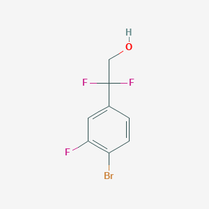 2-(4-Bromo-3-fluorophenyl)-2,2-difluoroethan-1-ol - 