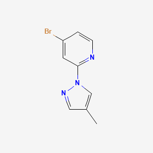4-Bromo-2-(4-methyl-1H-pyrazol-1-YL)pyridine - 