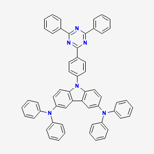9-(4-(4,6-Diphenyl-1,3,5-triazin-2-yl)phenyl)-N3,N3,N6,N6-tetraphenyl-9H-carbazole-3,6-diamine - 1613074-59-1