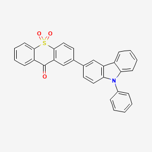 2-(9-Phenyl-9H-carbazol-3-yl)-9H-thioxanthen-9-one 10,10-dioxide - 1623010-64-9