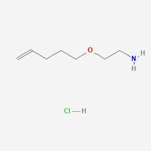 2-(Pent-4-en-1-yloxy)ethan-1-amine hydrochloride - 