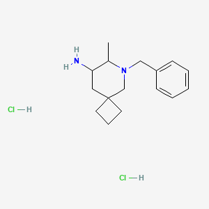 6-Benzyl-7-methyl-6-azaspiro[3.5]nonan-8-amine dihydrochloride - 