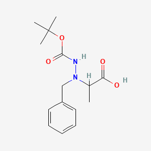 (S)-2-(1-Benzyl-2-(tert-butoxycarbonyl)hydrazinyl)propanoic acid - 