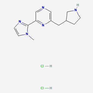2-(1-methyl-1H-imidazol-2-yl)-6-(pyrrolidin-3-ylmethyl)pyrazine dihydrochloride - 