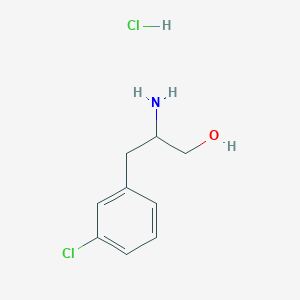 2-Amino-3-(3-chlorophenyl)propan-1-ol;hydrochloride - 