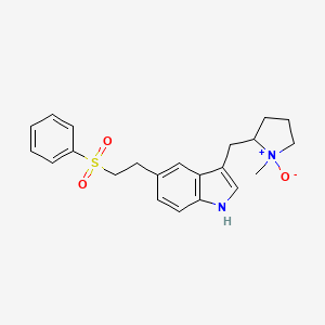 3-[[(2R)-1-Methyl-2-pyrrolidinyl]methyl]-5-[2-(phenylsulfonyl)ethyl]-1H-indole N Oxide - 