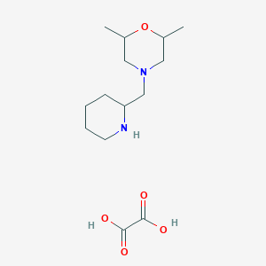 2,6-Dimethyl-4-(piperidin-2-ylmethyl)morpholine;oxalic acid - 