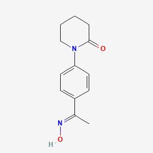 1-{4-[1-(Hydroxyimino)ethyl]phenyl}piperidin-2-one - 
