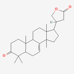4-(4,4,10,13,14-Pentamethyl-3-oxo-1,2,5,6,9,11,12,15,16,17-decahydrocyclopenta[a]phenanthren-17-yl)oxolan-2-one - 