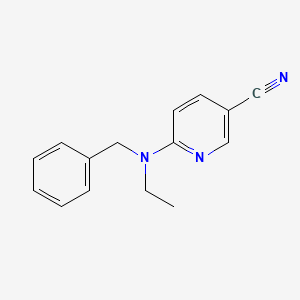 6-[Benzyl(ethyl)amino]pyridine-3-carbonitrile - 