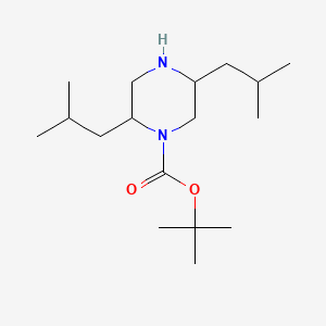 (2R,5R)-tert-butyl 2,5-diisobutylpiperazine-1-carboxylate hydrochloride - 