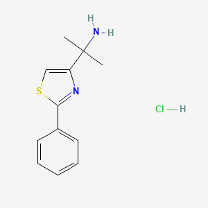 2-(2-Phenyl-1,3-thiazol-4-yl)propan-2-amine hydrochloride - 