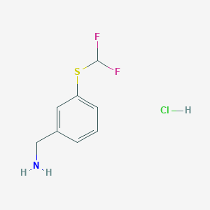 {3-[(Difluoromethyl)sulfanyl]phenyl}methanamine hydrochloride - 