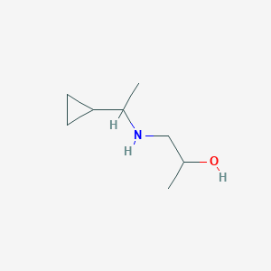 1-[(1-Cyclopropylethyl)amino]propan-2-ol - 