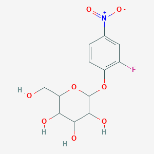 2-(2-Fluoro-4-nitrophenoxy)-6-(hydroxymethyl)oxane-3,4,5-triol - 