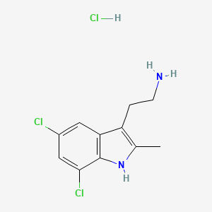 2-(5,7-Dichloro-2-methyl-1H-indol-3-YL)ethanamine hydrochloride - 