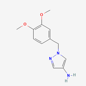 1-[(3,4-dimethoxyphenyl)methyl]-1H-pyrazol-4-amine - 
