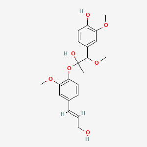 4-[2-hydroxy-2-[4-[(E)-3-hydroxyprop-1-enyl]-2-methoxyphenoxy]-1-methoxypropyl]-2-methoxyphenol - 