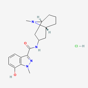 7-hydroxy-1-methyl-N-[(1R,5S)-9-methyl-9-azabicyclo[3.3.1]nonan-3-yl]indazole-3-carboxamide;hydrochloride - 