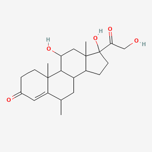 11,17-dihydroxy-17-(2-hydroxyacetyl)-6,10,13-trimethyl-2,6,7,8,9,11,12,14,15,16-decahydro-1H-cyclopenta[a]phenanthren-3-one - 