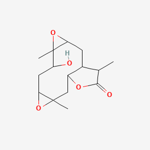 6-Hydroxy-5,10,15-trimethyl-4,9,13-trioxatetracyclo[10.3.0.03,5.08,10]pentadecan-14-one - 