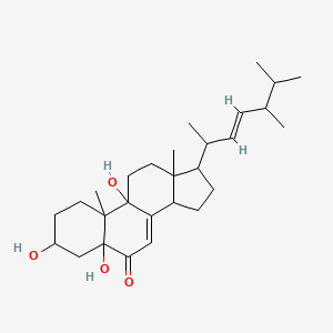 17-[(E)-5,6-dimethylhept-3-en-2-yl]-3,5,9-trihydroxy-10,13-dimethyl-1,2,3,4,11,12,14,15,16,17-decahydrocyclopenta[a]phenanthren-6-one - 