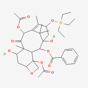 (4,12-Diacetyloxy-1,9-dihydroxy-10,14,17,17-tetramethyl-11-oxo-15-triethylsilyloxy-6-oxatetracyclo[11.3.1.03,10.04,7]heptadec-13-en-2-yl) benzoate - 