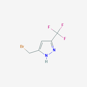 3-(Bromomethyl)-5-(trifluoromethyl)-1H-pyrazole - 69918-48-5