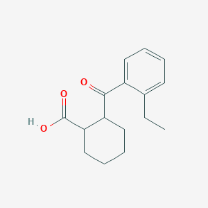 2-(2-Ethyl-benzoyl)-cyclohexanecarboxylic acid - 