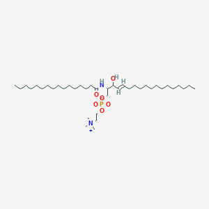 [(E)-2-(hexadecanoylamino)-3-hydroxyoctadec-4-enyl] 2-(trimethylazaniumyl)ethyl phosphate - 536-14-1
