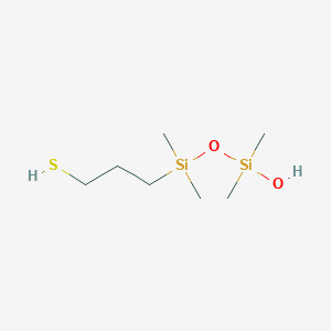 3-[[Hydroxy(dimethyl)silyl]oxy-dimethylsilyl]propane-1-thiol - 