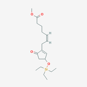 (Z)-Methyl 7-(5-oxo-3-((triethylsilyl)oxy)cyclopent-1-en-1-yl)hept-5-enoate - 