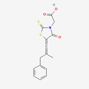 (Z,Z)-5-(2-Methyl-3-phenyl-propenylidene)-4-oxo-2-thioxo-3-thiazolidineacetic Acid - 