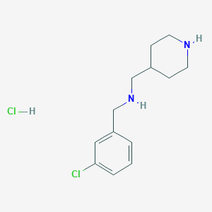 (3-Chloro-benzyl)-piperidin-4-ylmethyl-amine hydrochloride - 