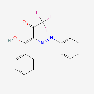 (2E)-4,4,4-trifluoro-1-phenyl-2-(phenylhydrazono)butane-1,3-dione - 