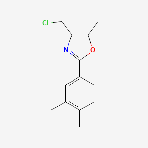 4-(Chloromethyl)-2-(3,4-dimethylphenyl)-5-methyloxazole - 932728-59-1