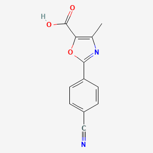 2-(4-Cyanophenyl)-4-methyl-1,3-oxazole-5-carboxylic acid - 648889-15-0