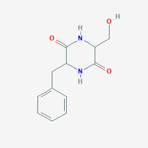 2,5-Piperazinedione, 3-(hydroxymethyl)-6-(phenylmethyl)- - 57287-86-2