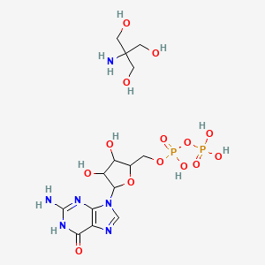 2-amino-2-(hydroxymethyl)propane-1,3-diol;[5-(2-amino-6-oxo-1H-purin-9-yl)-3,4-dihydroxyoxolan-2-yl]methyl phosphono hydrogen phosphate - 