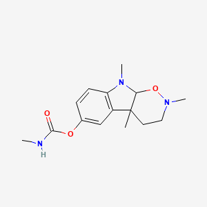 1,2-Oxazino[6,5-b]indol-6-ol, 2,3,4,4a,9,9a-hexahydro-2,4a,9-trimethyl-, methylcarbamate, (4aS-cis)- - 