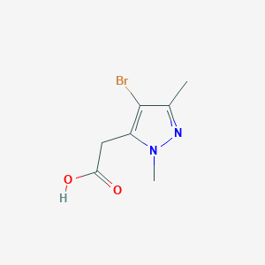 2-(4-bromo-1,3-dimethyl-1H-pyrazol-5-yl)acetic acid - 